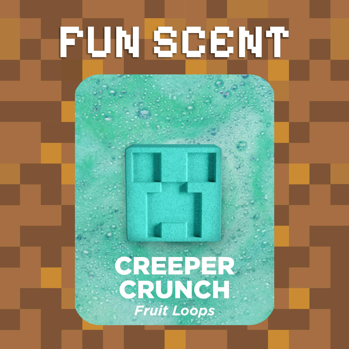 Two Sisters Creeper Bath Bomb in bathtub with bubbles