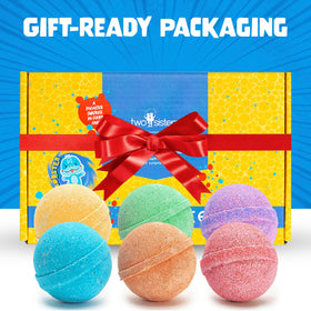 Two Sisters Poke Monster Bath Bombs packaging