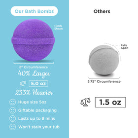 Two Sisters Princess Bath Bombs packaging details