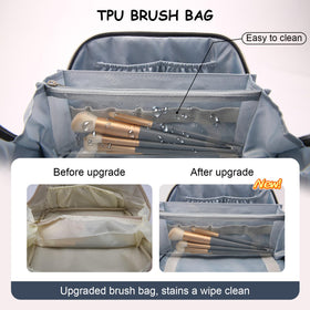 Two small pouches included in BOYATU Travel Makeup Bags Set