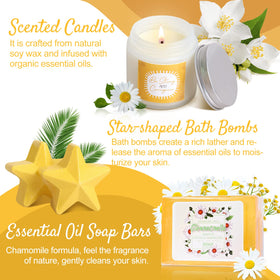 Two star-shaped bath bombs for relaxation