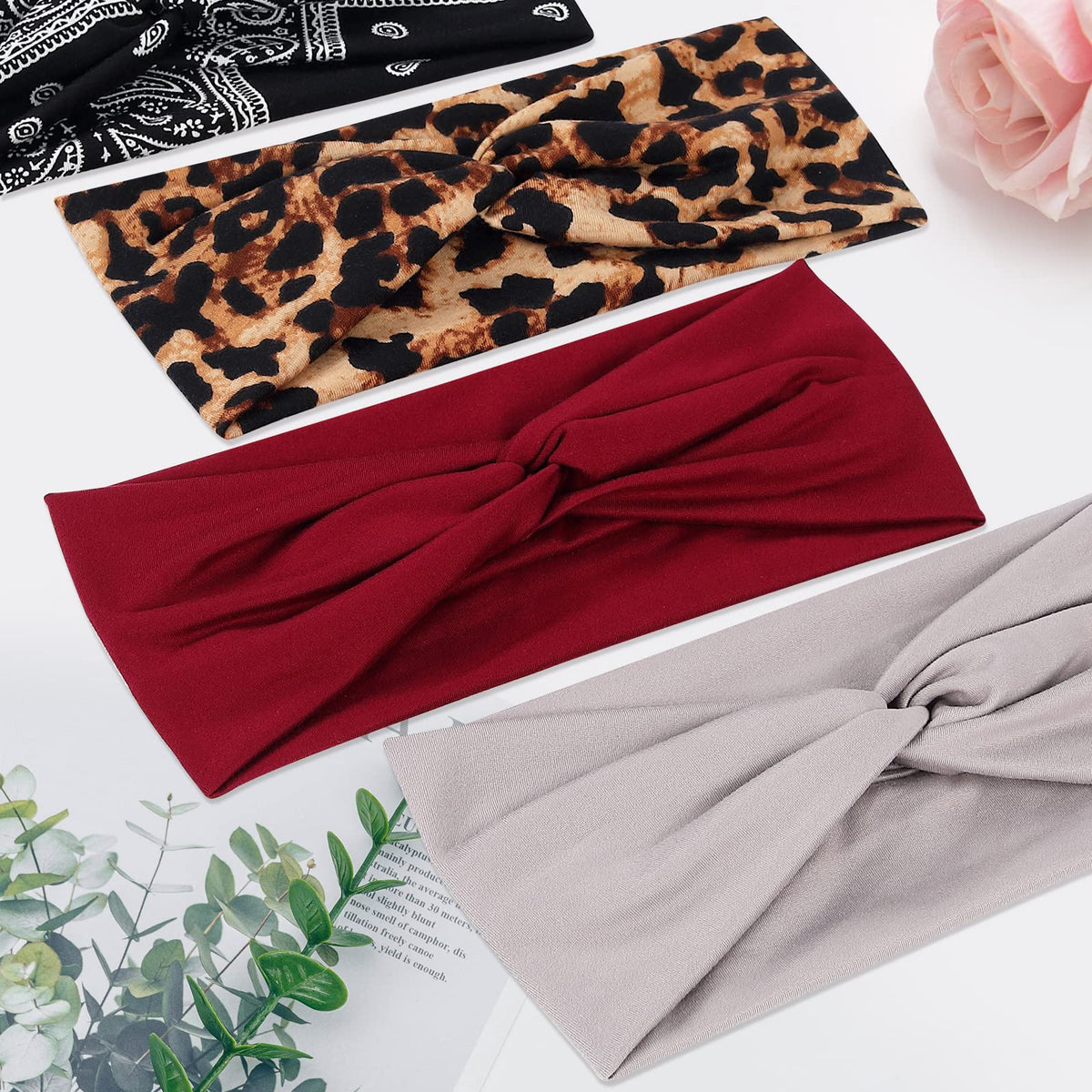 Tyfthui headbands in packaging showing 12 designs