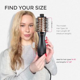 TYMO 2.0 Hair Blow Dryer Brush back view