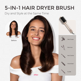TYMO 4.0 Hair Blow Dryer Brush close-up of bristles
