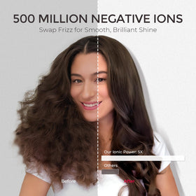 TYMO 4.0 Hair Blow Dryer Brush in use on long hair
