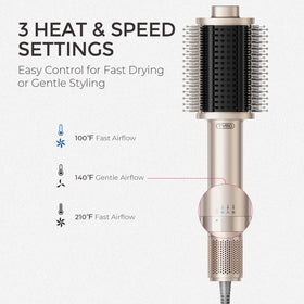 TYMO 4.0 Hair Blow Dryer Brush lifestyle scene