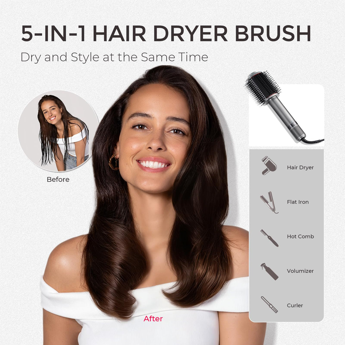 TYMO 4.0 Hair Blow Dryer Brush packaging