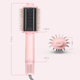 TYMO 4.0 Hair Blow Dryer Brush with styling results
