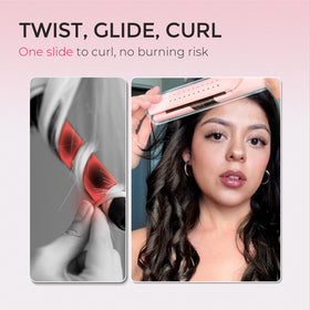 TYMO Airflow 2.0 Curling Iron Flat Iron close-up of plates