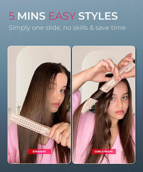 TYMO Airflow 2.0 Curling Iron Flat Iron in packaging