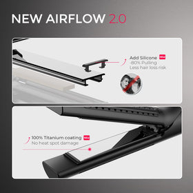 TYMO Airflow 2.0 Curling Iron Flat Iron packaging