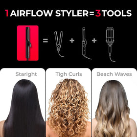 TYMO Airflow 2.0 Curling Iron Flat Iron with controls