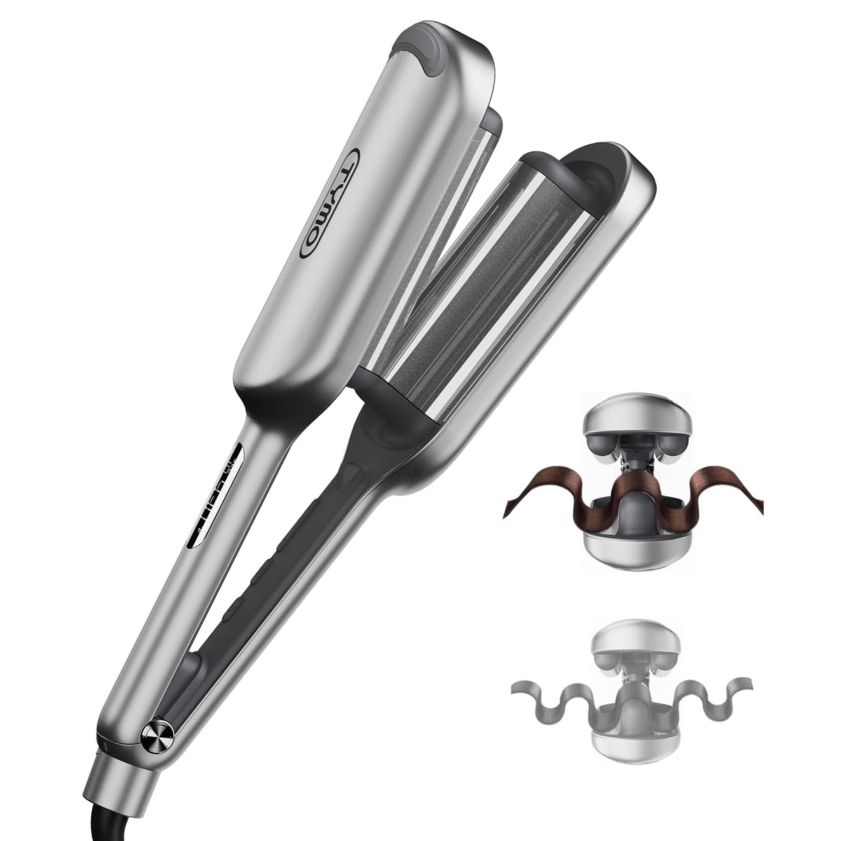 TYMO Curling Iron front view with full-wrap insulation