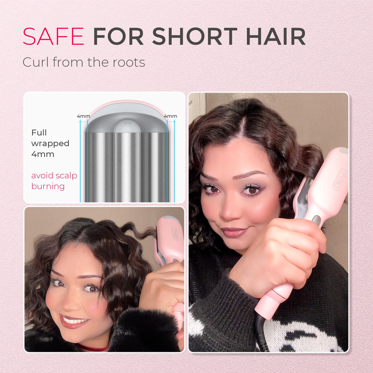 TYMO Curling Iron Hair Crimper Waver packaging