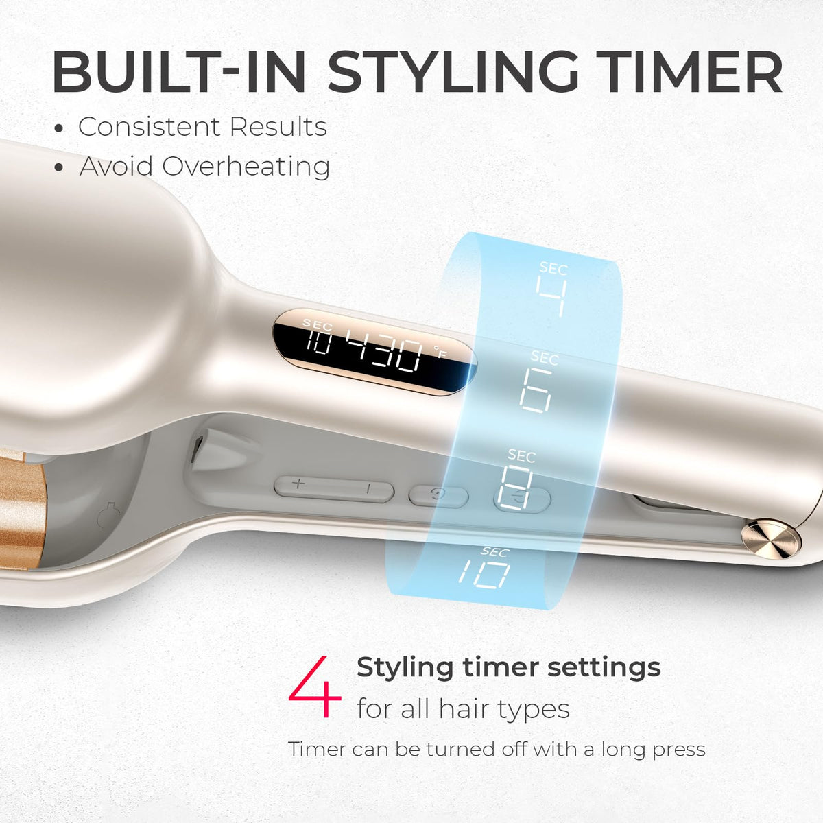 TYMO Curling Iron Hair Crimper Waver side view