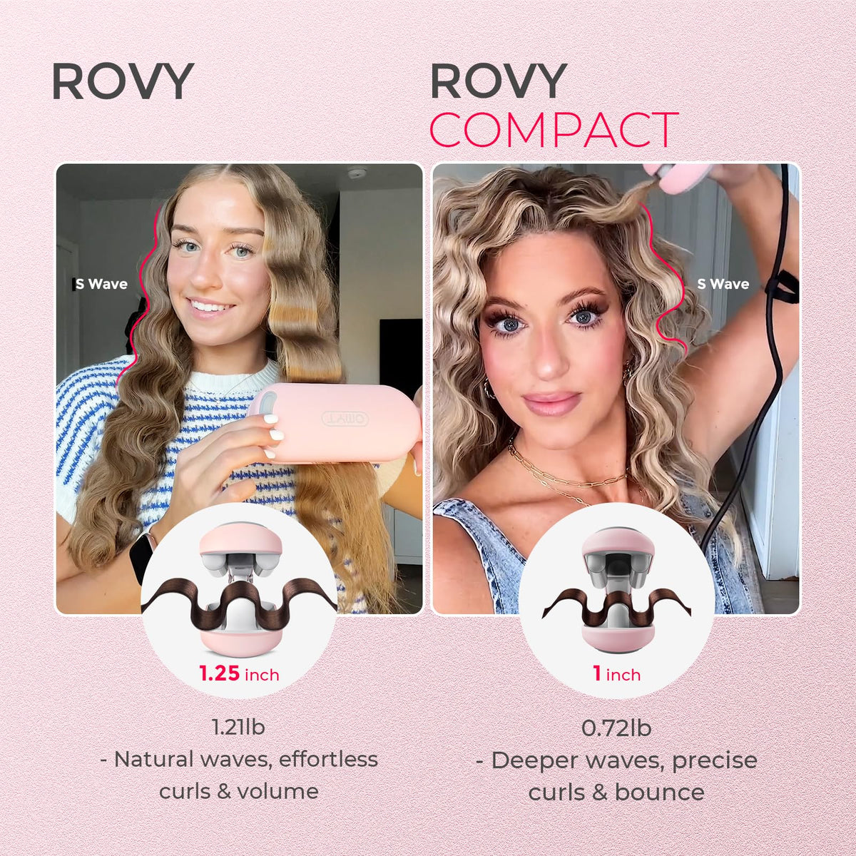TYMO Curling Iron Hair Crimper Waver with clamp feature