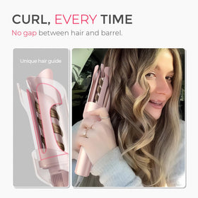 TYMO curling iron in packaging