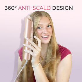 TYMO CurlPro curling iron showing anti-tangle feature