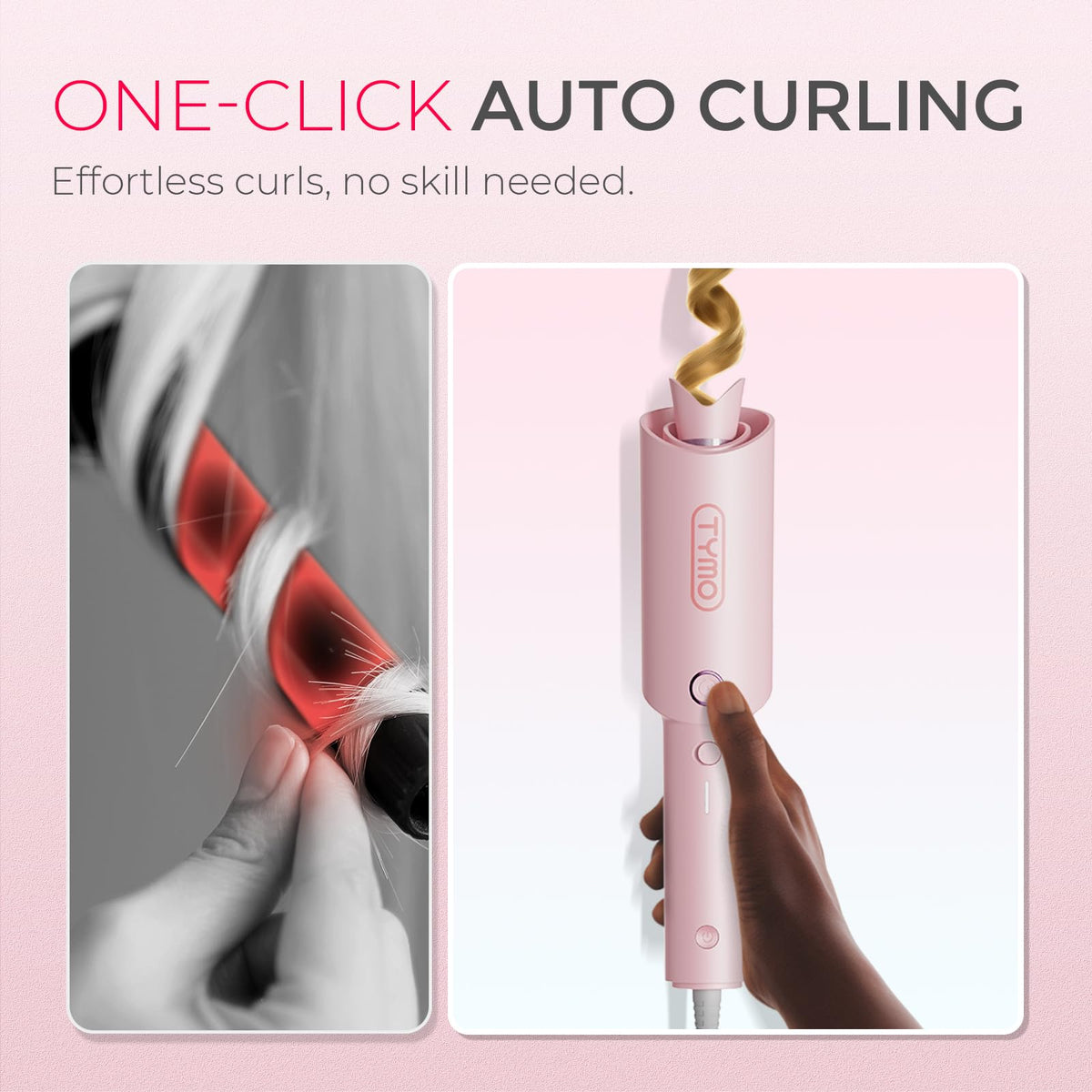 TYMO CurlPRO curling iron with 1 inch barrel