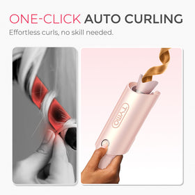 TYMO CURLPRO curling iron with beach waves hairstyle