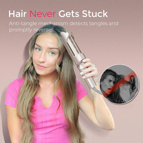 TYMO CurlPro Plus Automatic Curling Iron close-up of ceramic coating
