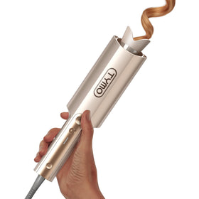 TYMO CurlPro Plus automatic curling iron front view in gold