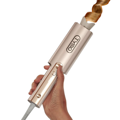TYMO CurlPro Plus Automatic Curling Iron front view with gold finish