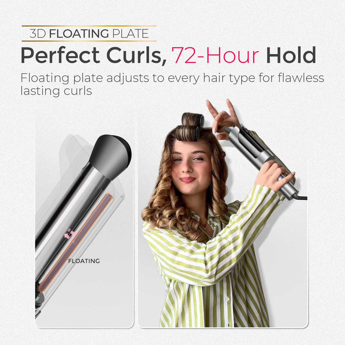 TYMO CurlPro Plus Automatic Curling Iron grey packaging