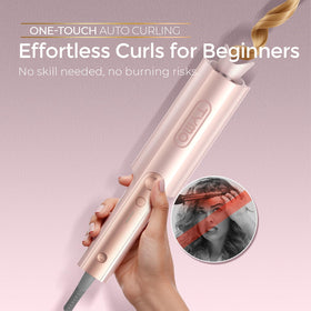 TYMO CurlPro Plus Automatic Curling Iron side view showing barrel