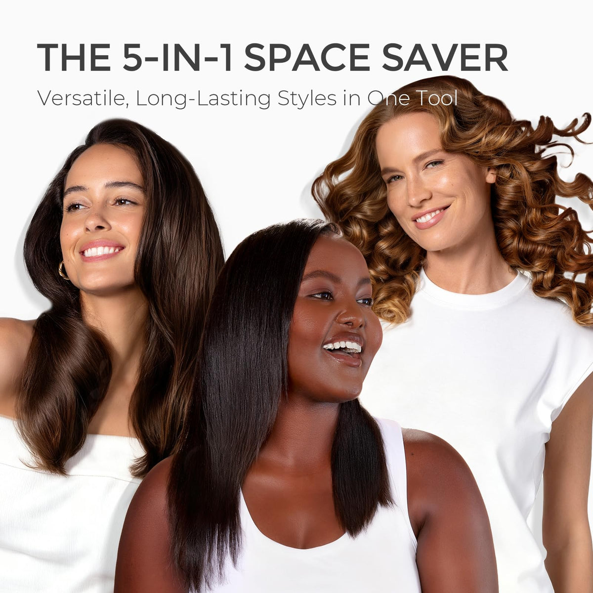 TYMO Flat Iron Hair Straightener Brush side view