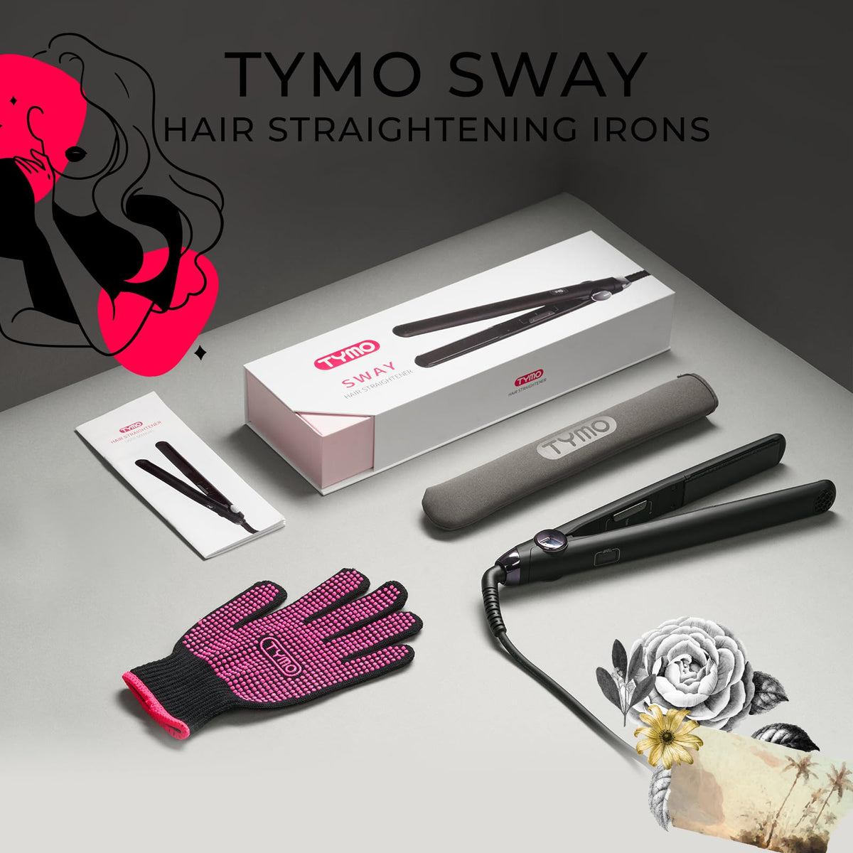 TYMO Flat Iron showing compact design