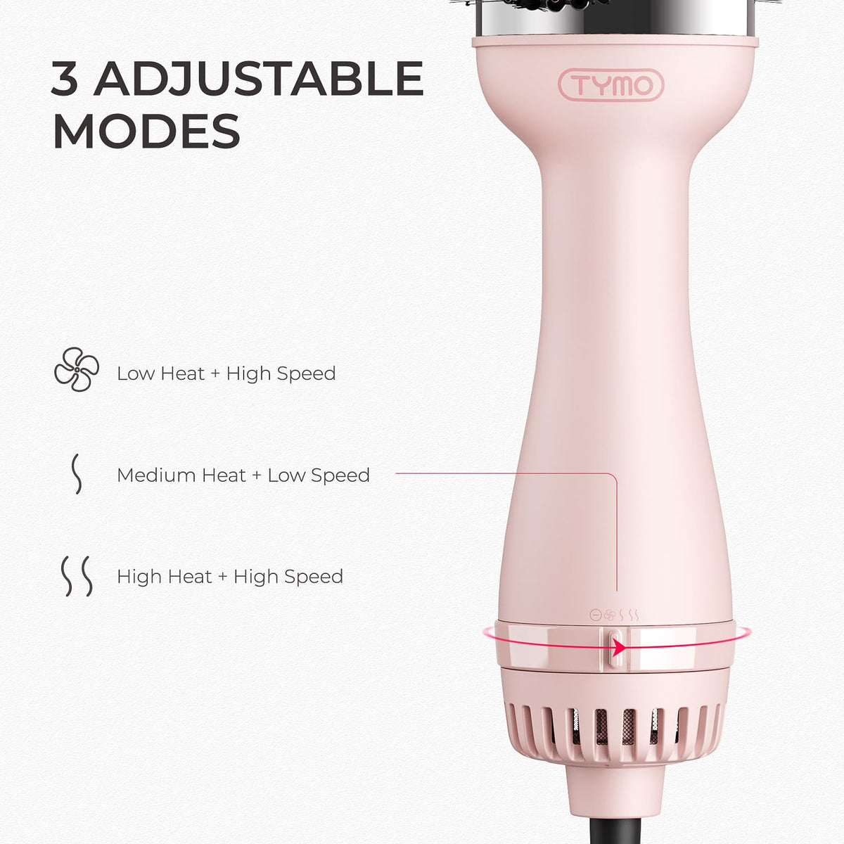 TYMO Hair Dryer Brush packaging front view