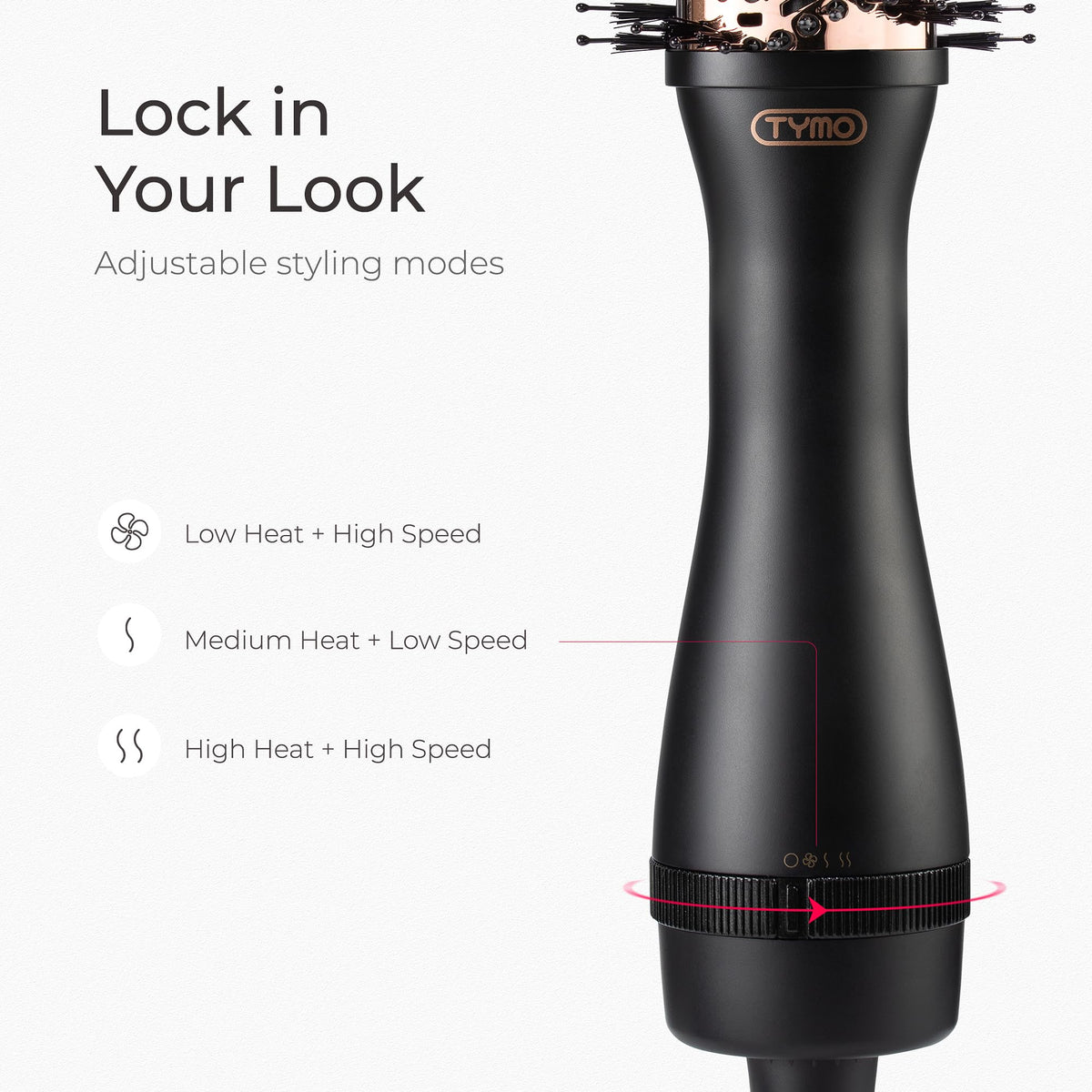 TYMO Hair Dryer Brush packaging front view