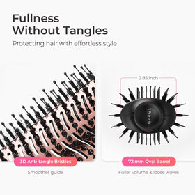 TYMO Hair Dryer Brush side view with ergonomic handle