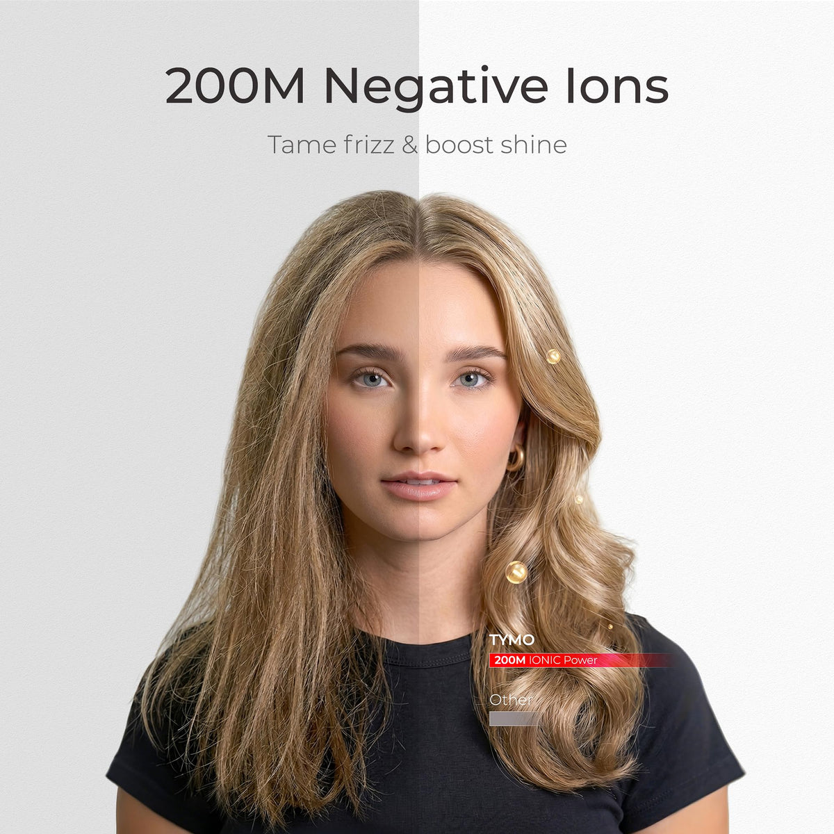 TYMO Hair Dryer Brush with temperature control settings
