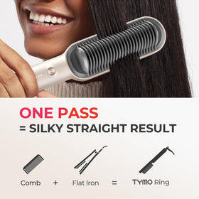 TYMO Hair Straightener Brush back view