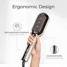TYMO Hair Straightener Brush close-up of bristles