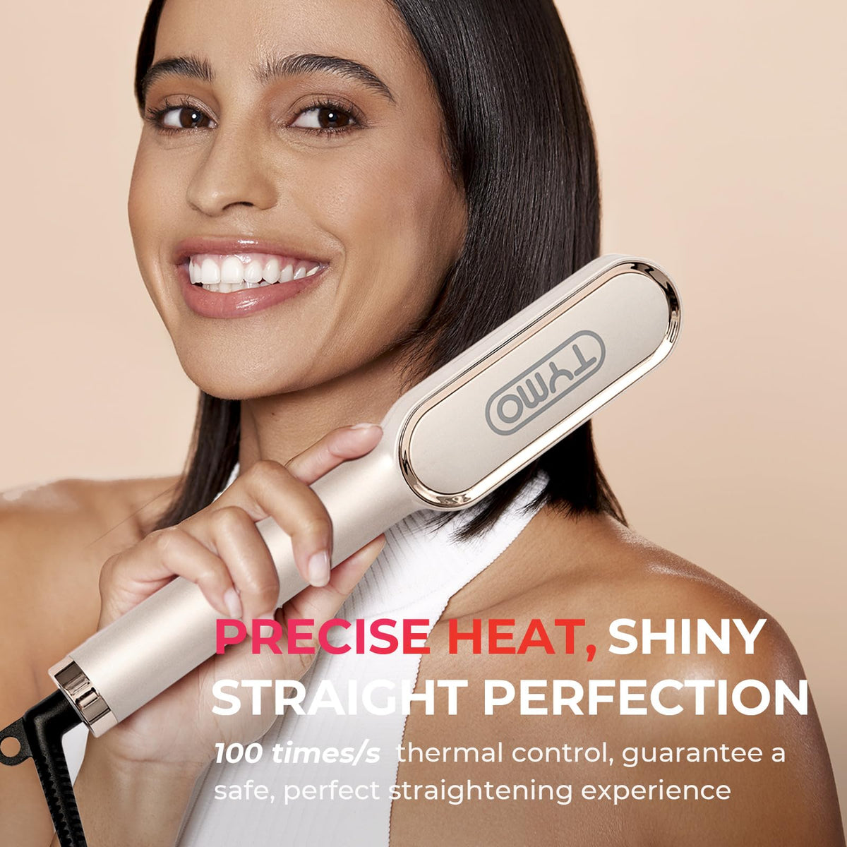 TYMO Hair Straightener Brush heatproof glove and clips