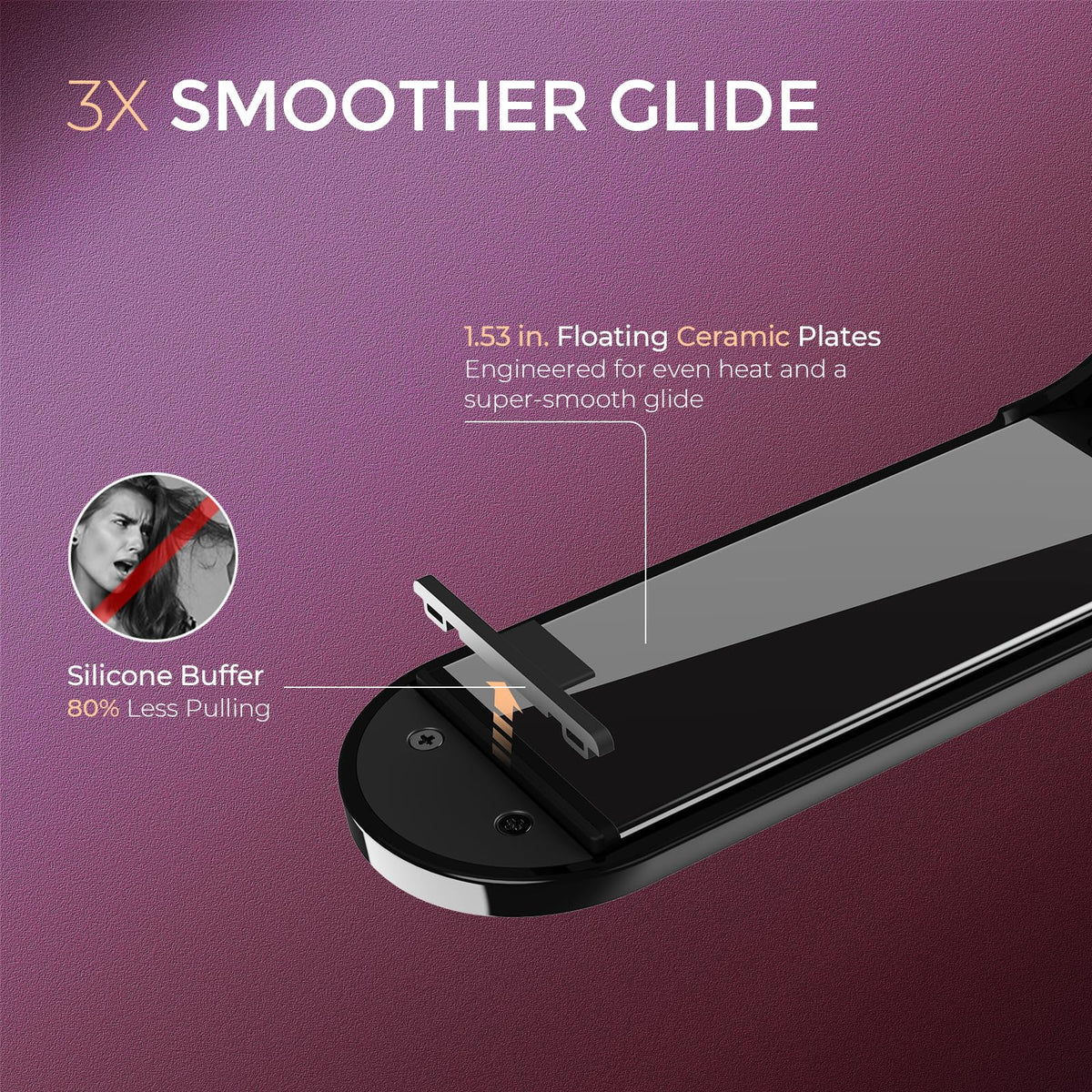 TYMO hair straightener brush packaging