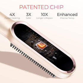 TYMO hair straightener brush side view