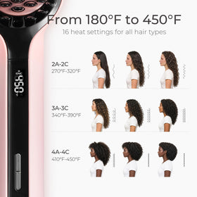 TYMO Hair Straightener Brush side view