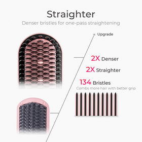 TYMO Hair Straightener Brush with ergonomic handle