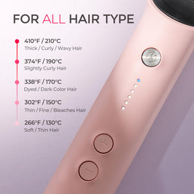 TYMO Ring Hair Straightener Brush lifestyle scene in use