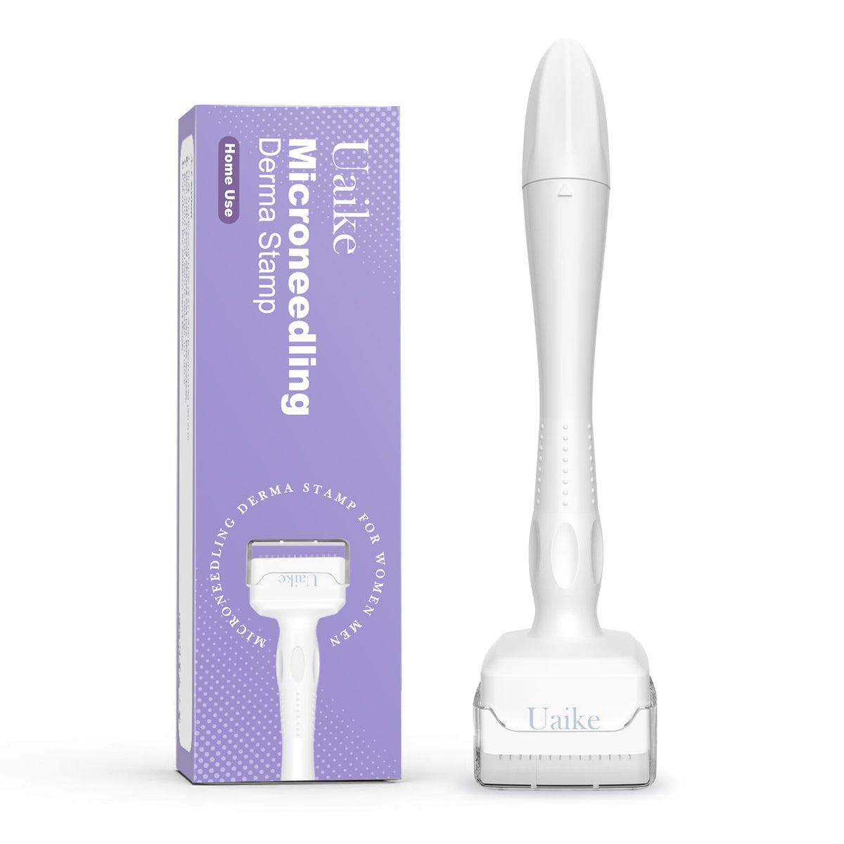 Uaike Derma Stamp microneedling tool front view with 0.25mm needles