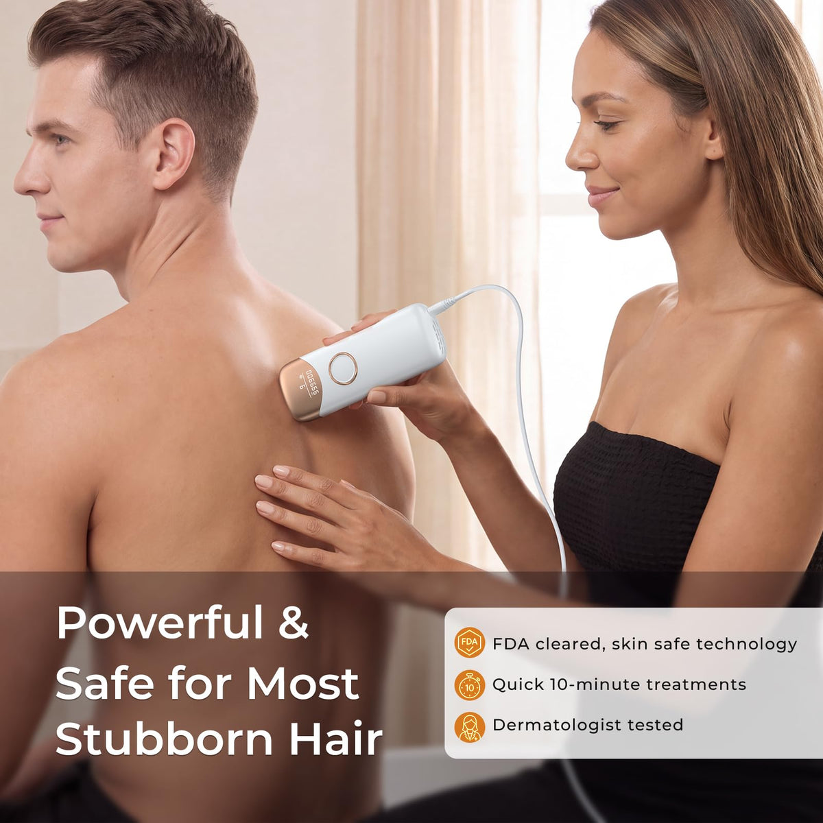 Ubroo Laser Hair Removal Device with included goggles and shaver