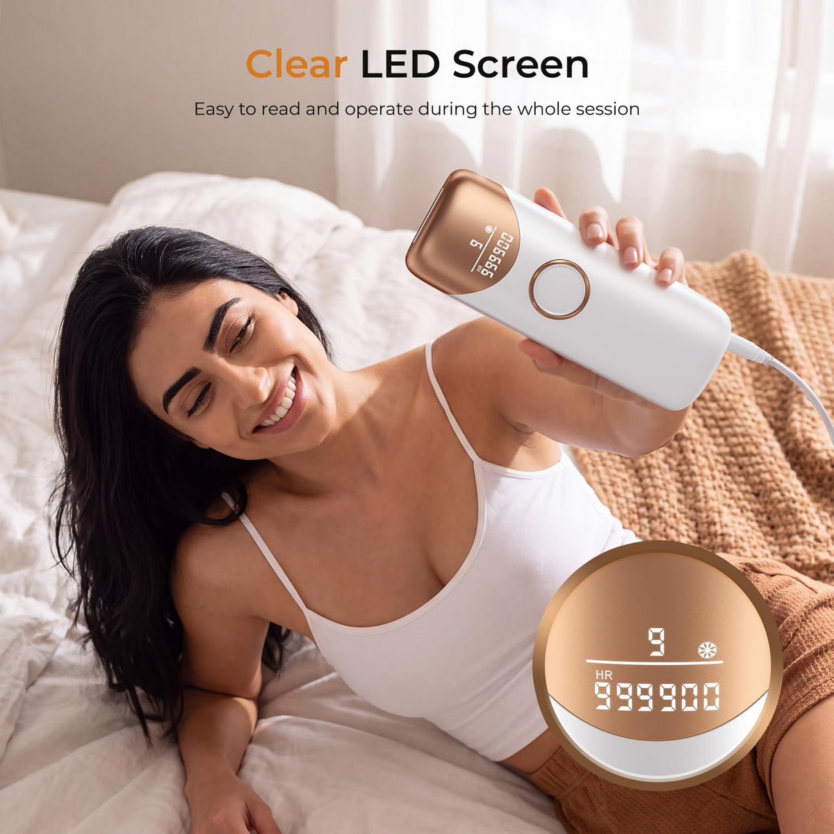 Ubroo Laser Hair Removal Device with stylish appearance