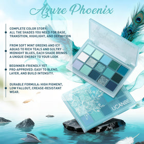 UCANBE 15 Color Eyeshadow Palette open with vibrant shades displayed