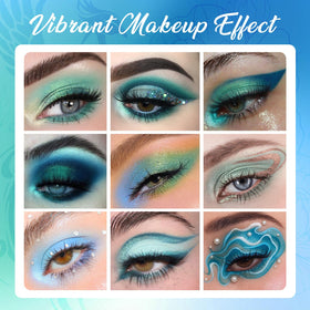 UCANBE 15 Color Eyeshadow Palette with applicator brush