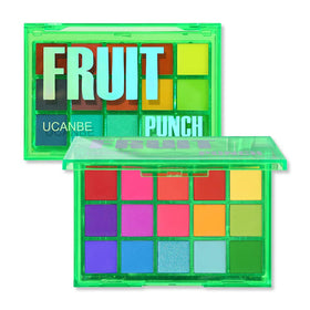 UCANBE 15 Shades Eyeshadow Palette front view with vibrant colours
