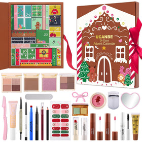 UCANBE 2026 Makeup Advent Calendar front view with festive design